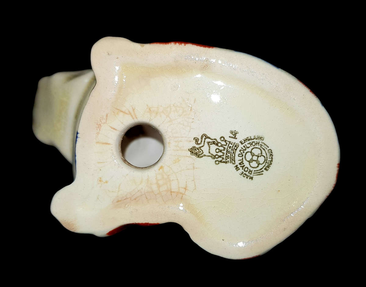 Small Royal Doulton Bulldog Draped in Union Jack - c. 1941