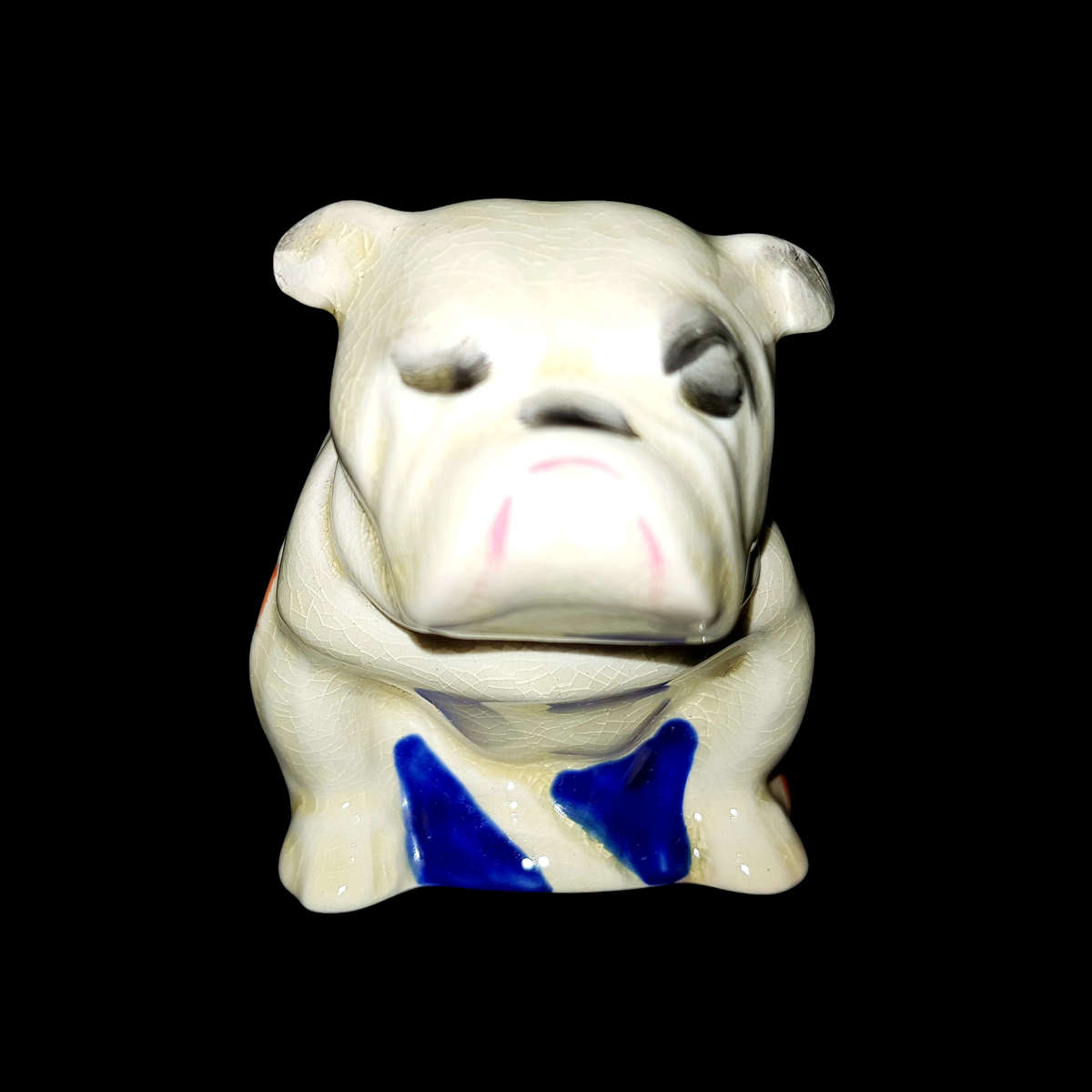 Small Royal Doulton Bulldog Draped in Union Jack - c. 1941