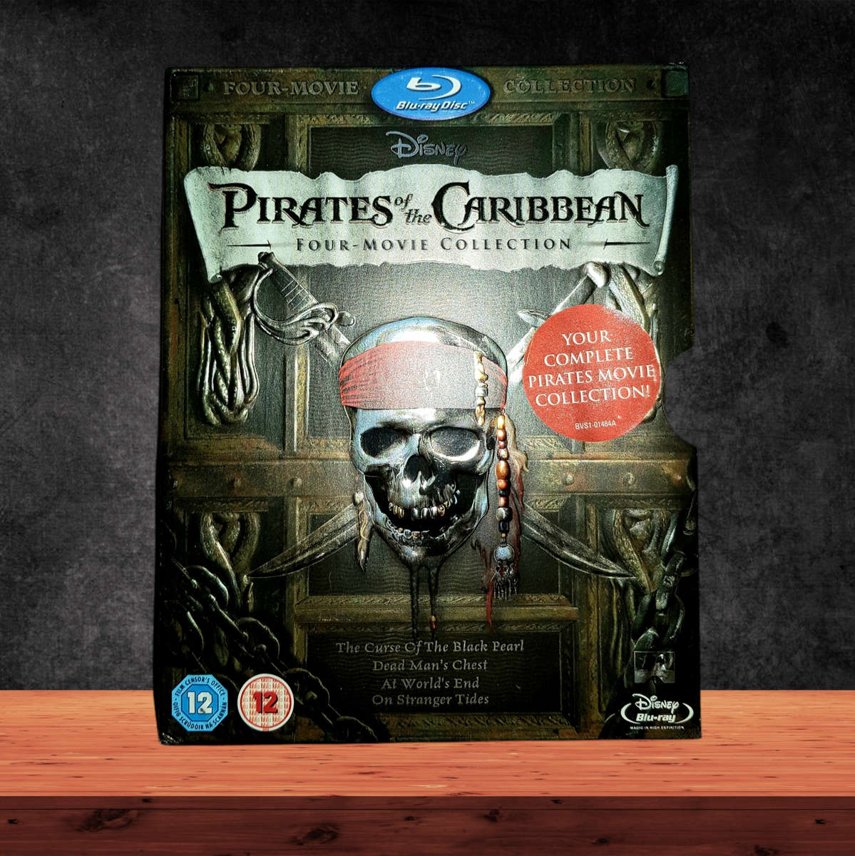 Pirates of the Caribbean: 4-Movie Collection 5-Disc Blu-ray Box Set