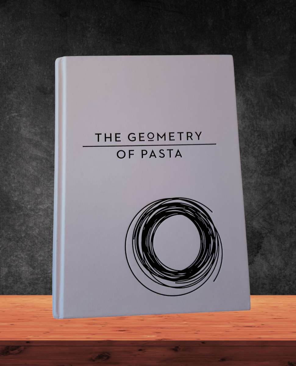 The Geometry of Pasta  Hardcover Book  Preloved in Very Good Condition