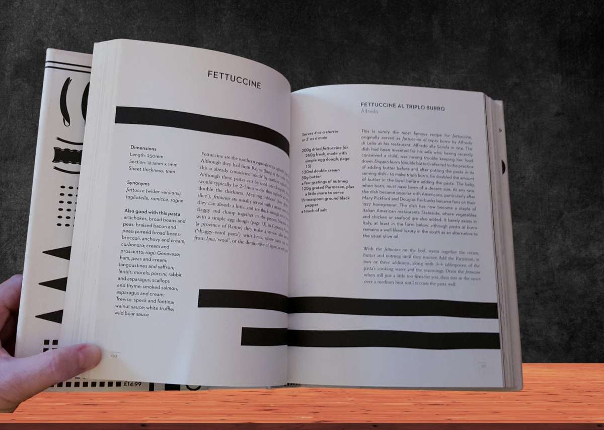 The Geometry of Pasta  Hardcover Book  Preloved in Very Good Condition