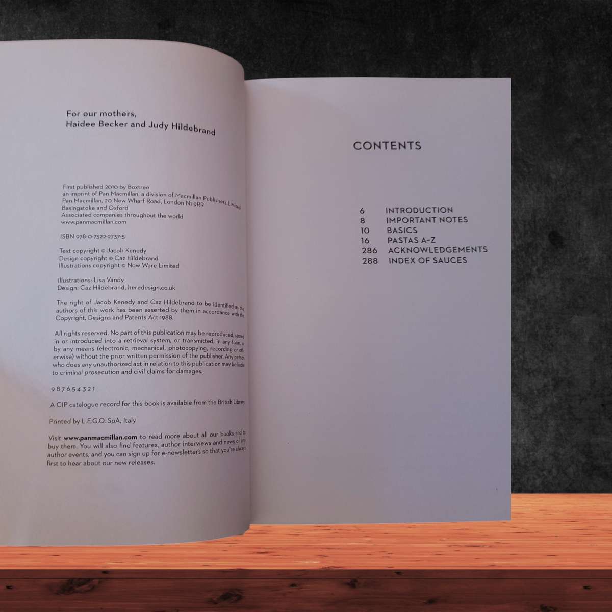 The Geometry of Pasta  Hardcover Book  Preloved in Very Good Condition