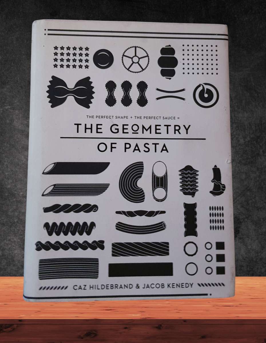 The Geometry of Pasta  Hardcover Book  Preloved in Very Good Condition