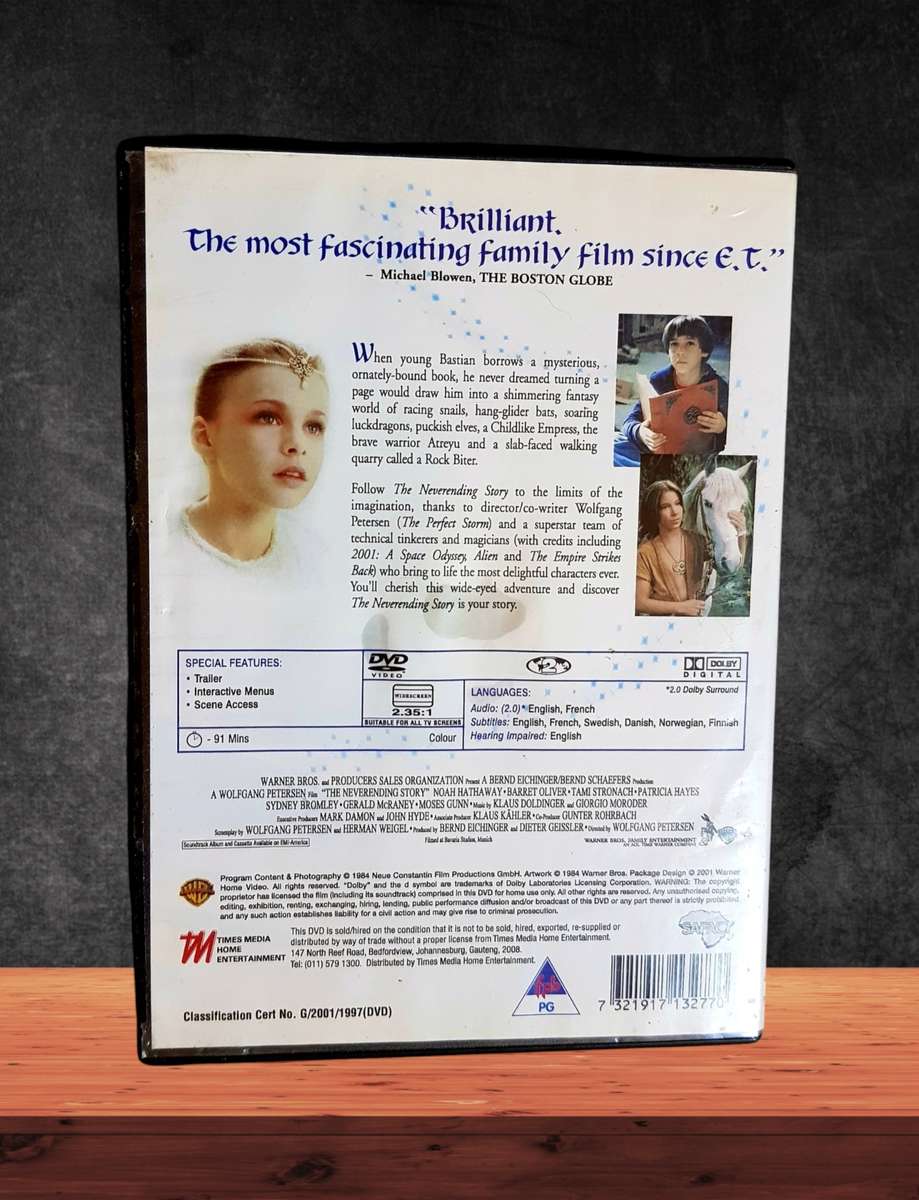 DVDs x 2 The NeverEnding Story & The NeverEnding Story II (The Next Chapter)