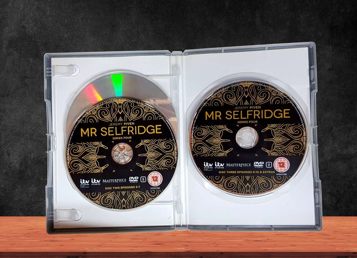 DVD Boxset x 4 Mr Selfridge Complete Seasons 1 to 4 12 Discs, Region 2
