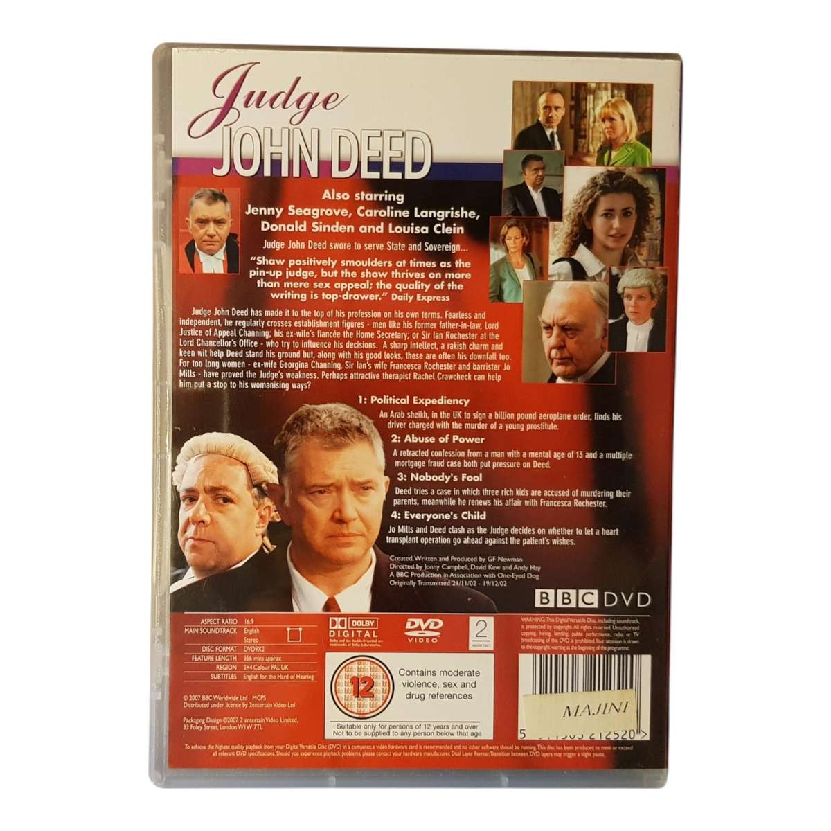 Judge John Deed - Complete DVD Series - Seasons 1 to 4 - Region 2