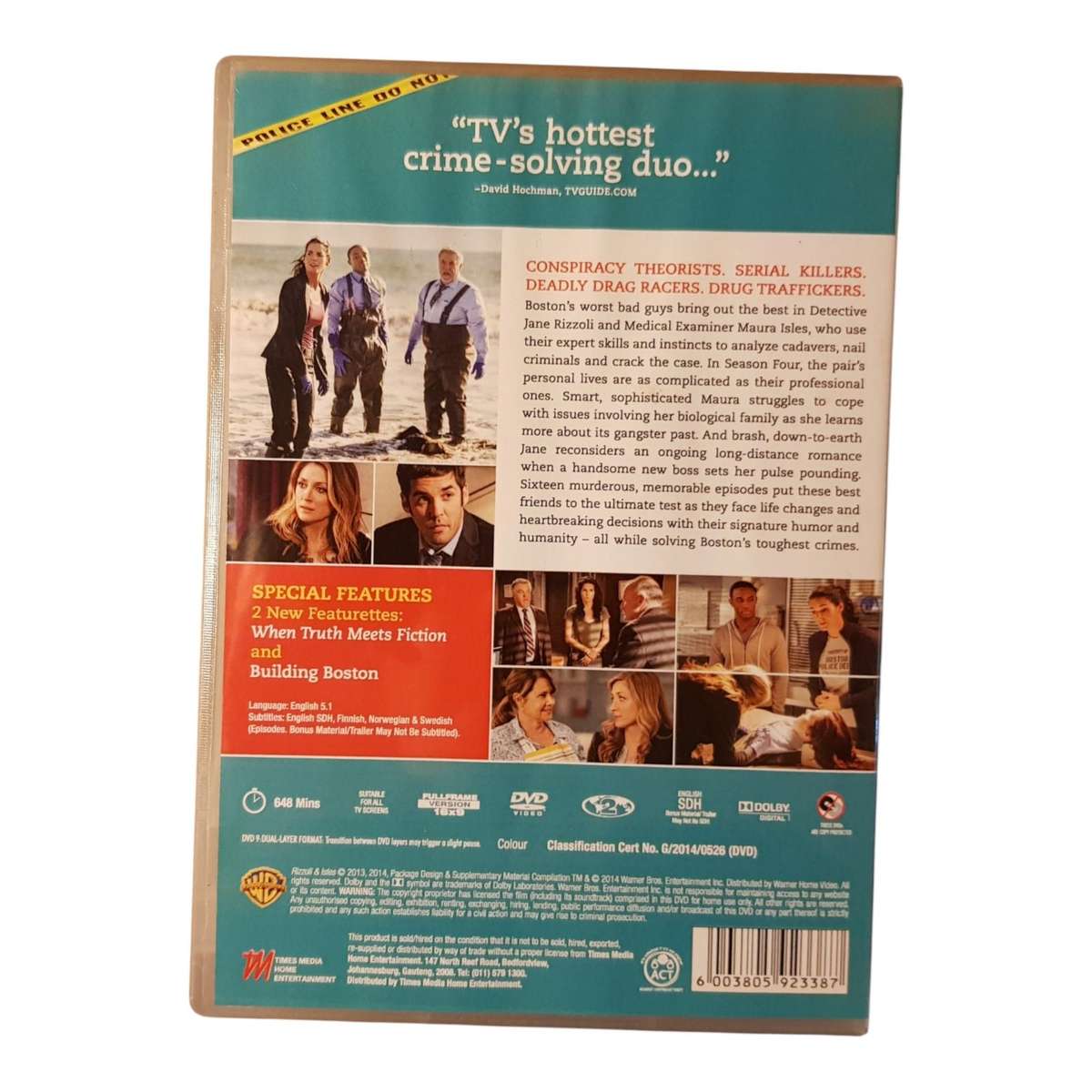 Rizzoli & Isles Seasons 1 to 6 6 x DVD Box Sets 22 Discs Region 2 Very Good Condition