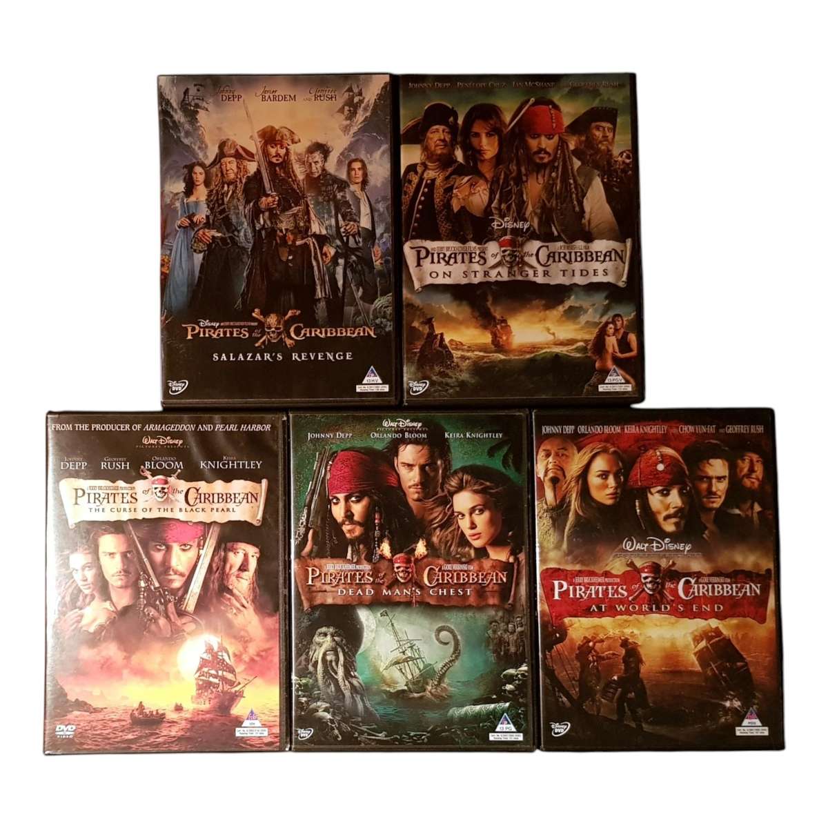 Pirates of the Caribbean  5-Film DVD Collection - Region 2