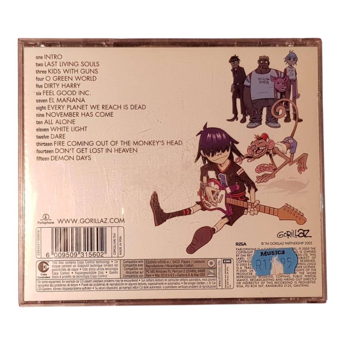 Gorillaz  Demon Days CD | Very Good Condition | Includes "Feel Good Inc."