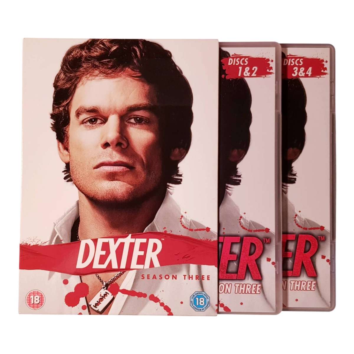 Dexter  Seasons 1 to 3 on 3 DVD Box Sets Region 2 | Very Good Condition Crime Drama Thriller