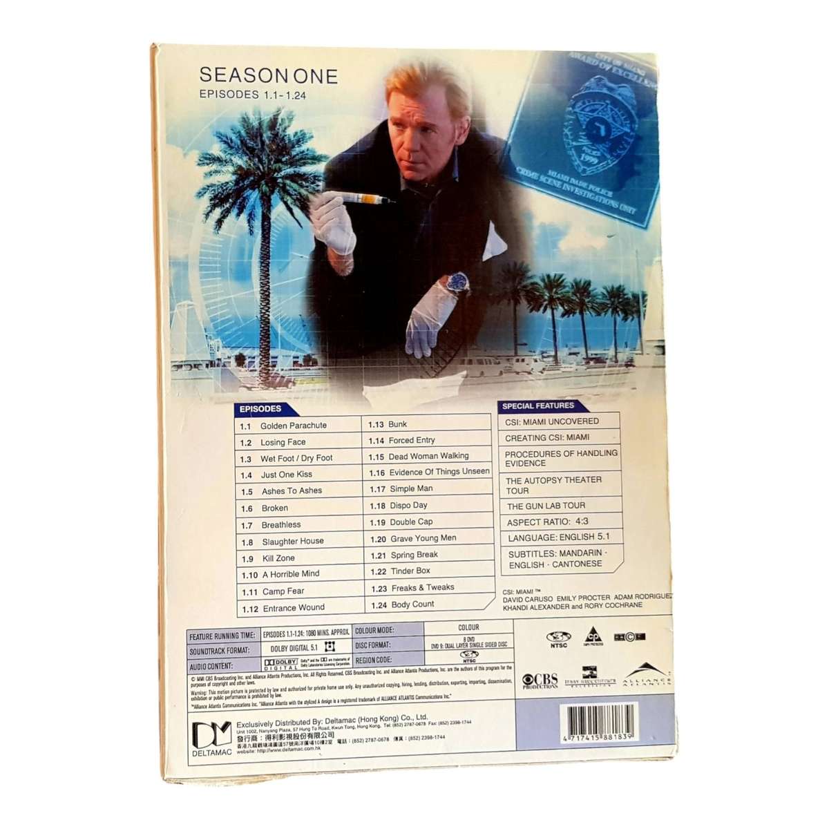 CSI: Miami - The Complete First Season - Region 3 NTSC DVD Box Set - Good Condition