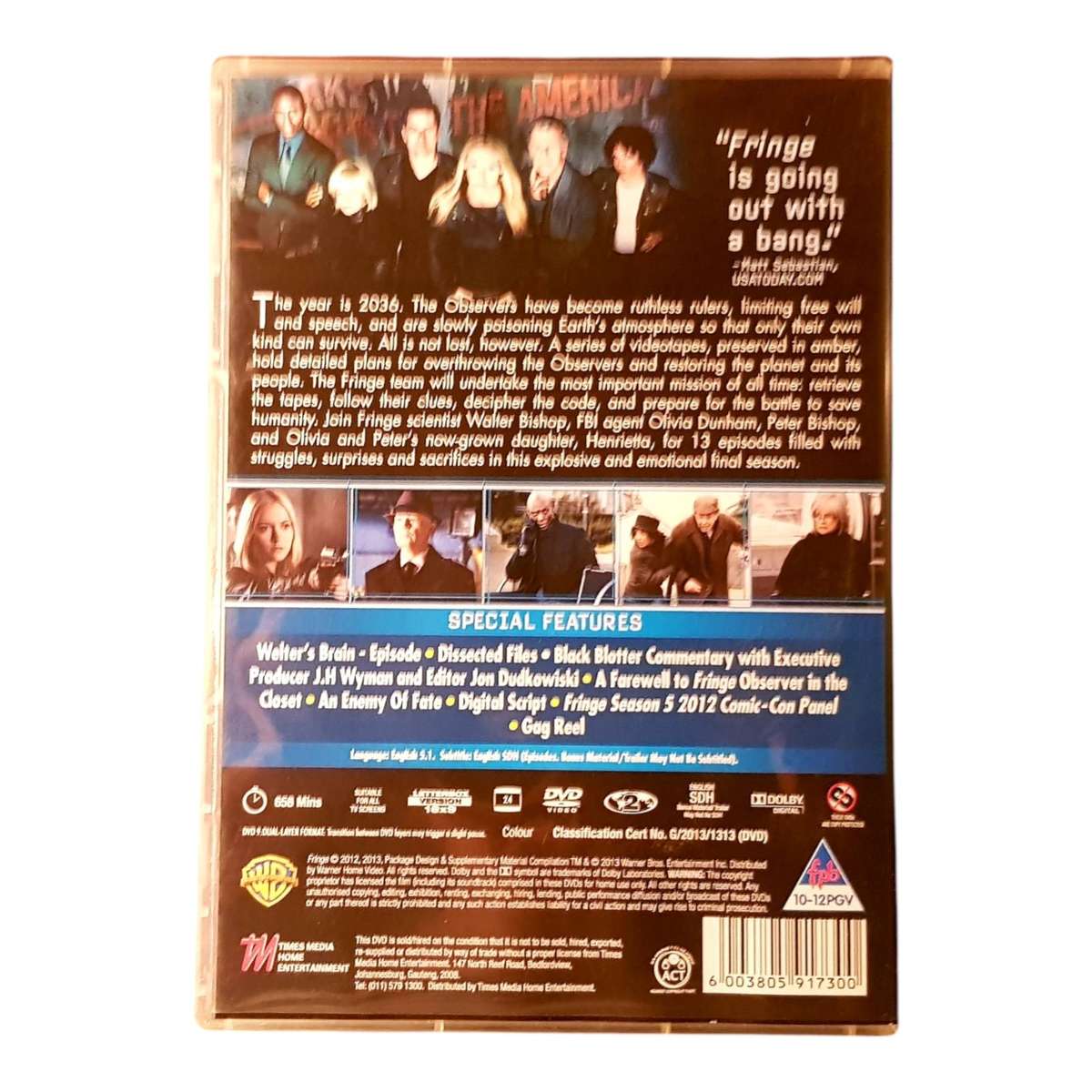 Fringe: The Complete Series (Seasons 1-5) 30-Disc DVD Box Set - The Full Saga!