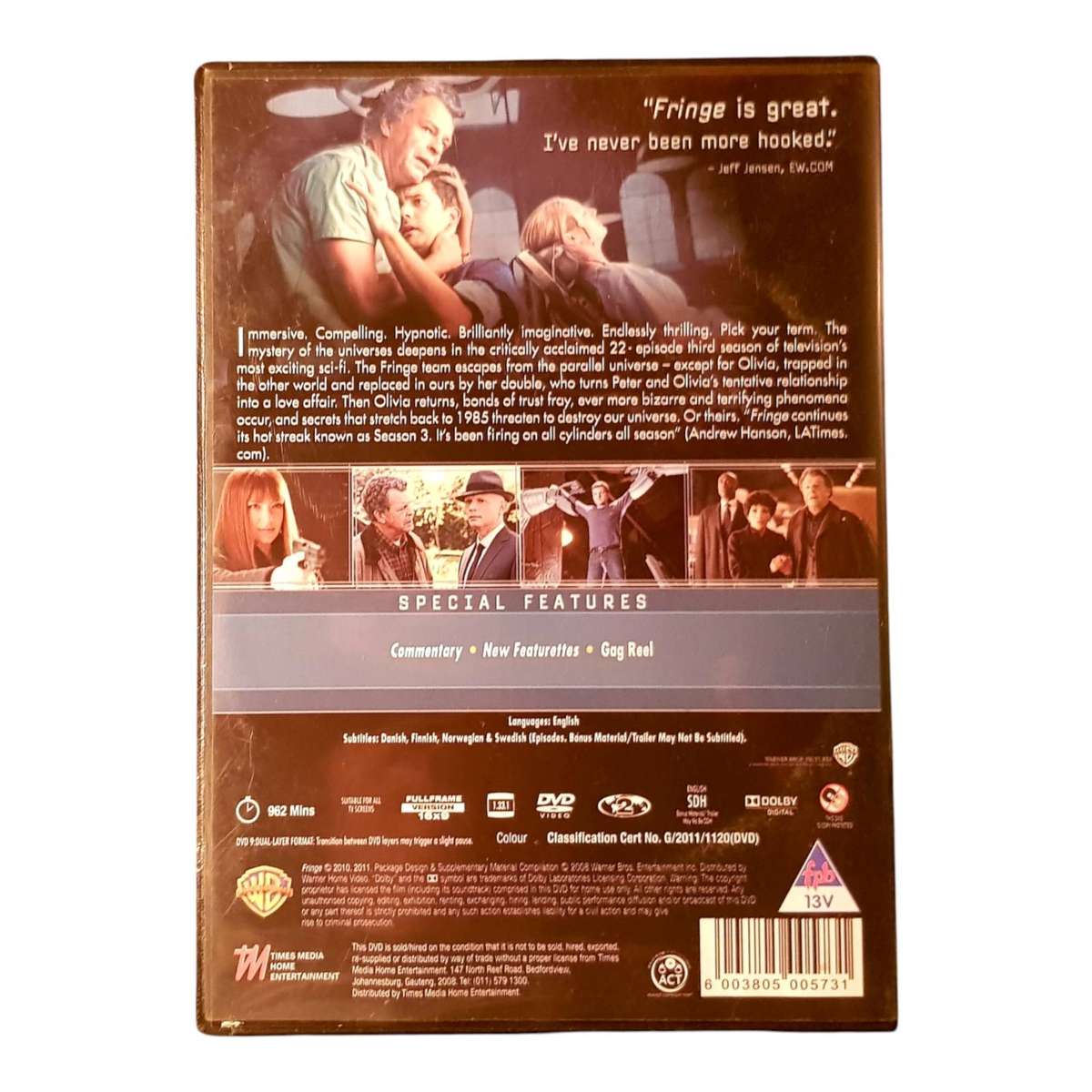 Fringe: The Complete Series (Seasons 1-5) 30-Disc DVD Box Set - The Full Saga!