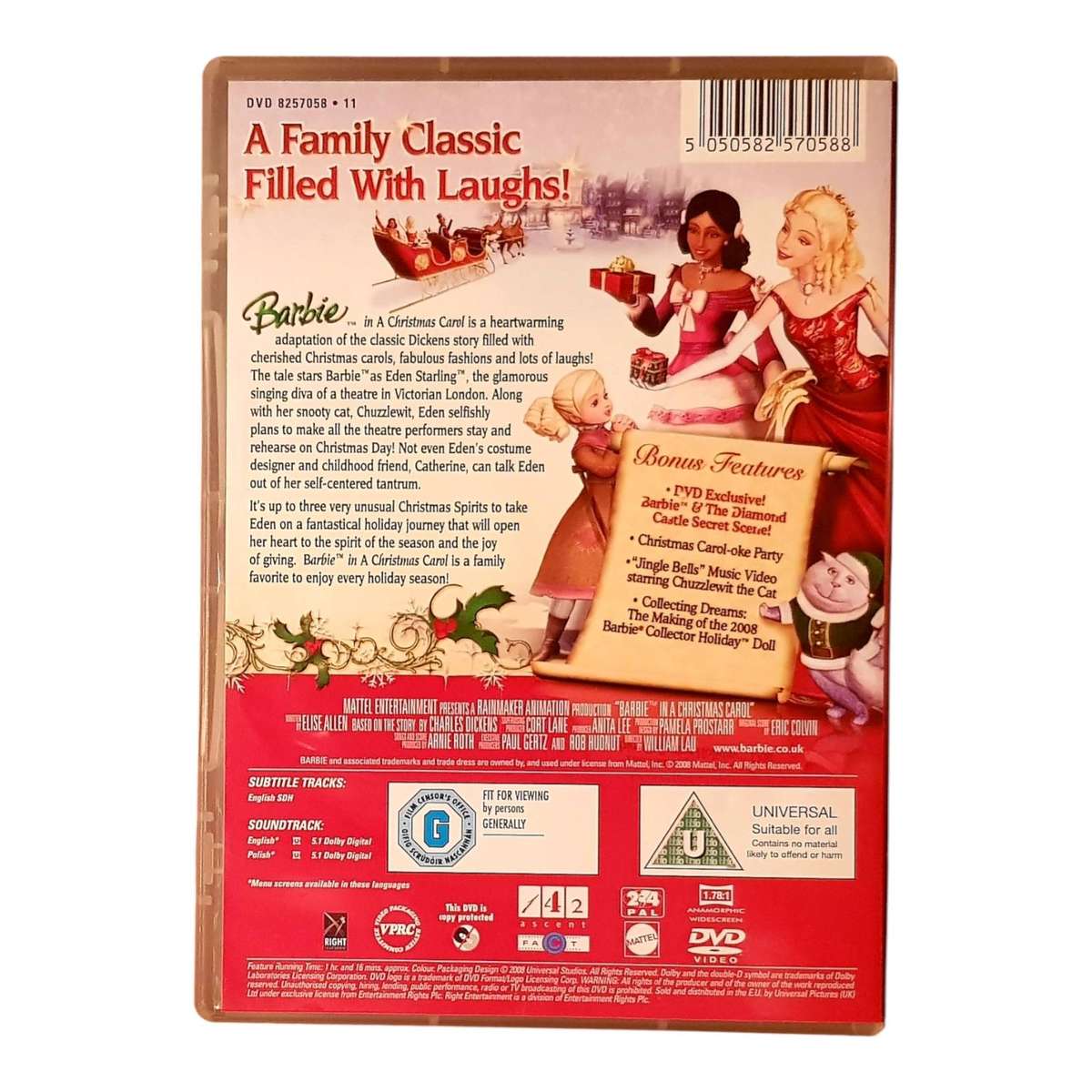 Barbie in a Christmas Carol DVD