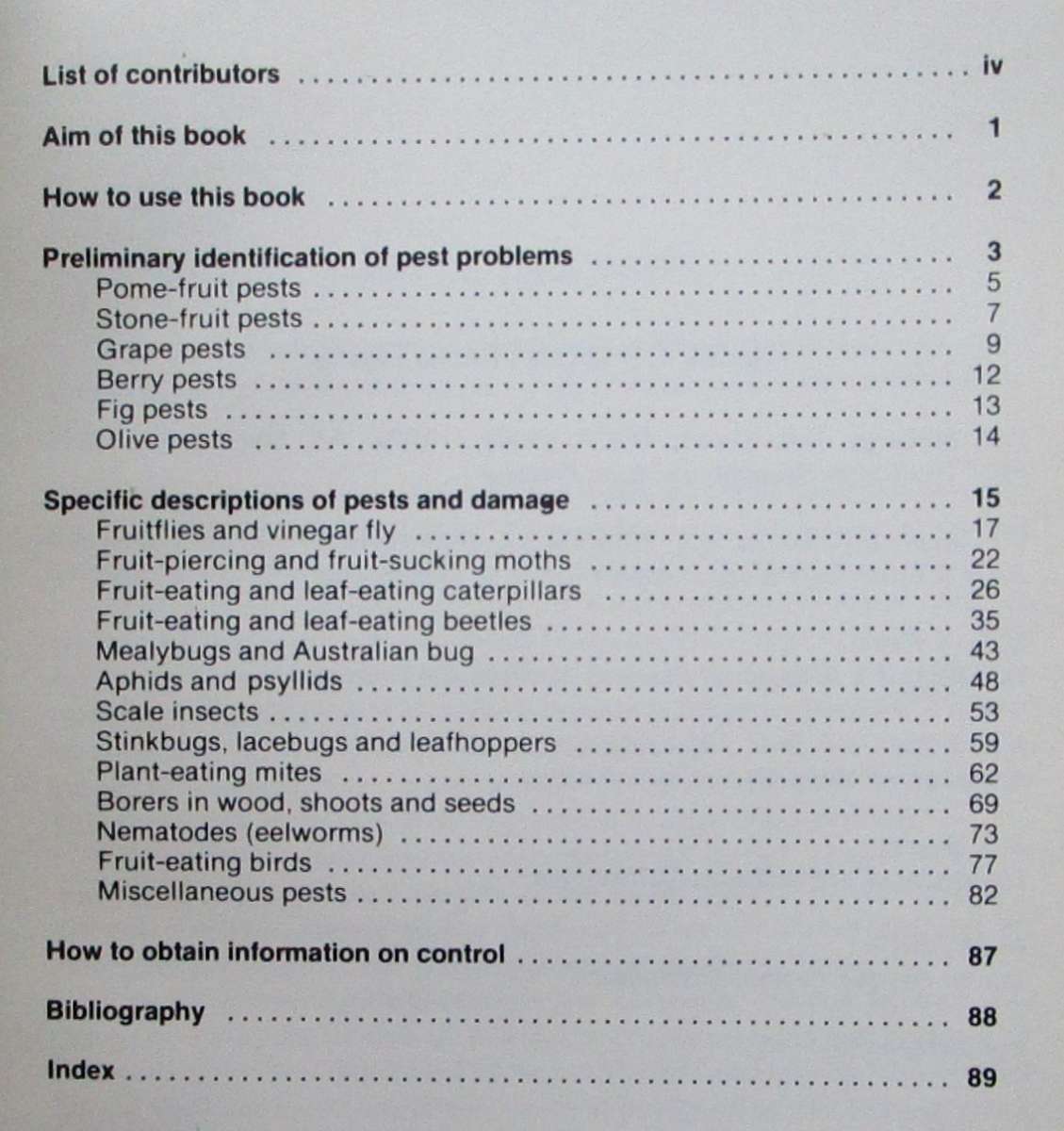 Crop Pests in Southern Africa-Vol 1 Deciduous Fruit, Grapes and Berries - Bulletin 407