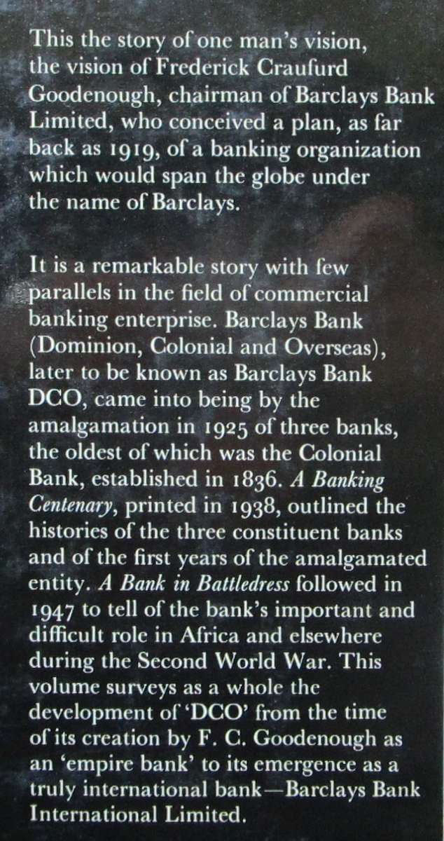 The DCO Story a History of Banking in Many Countries 1925-71
