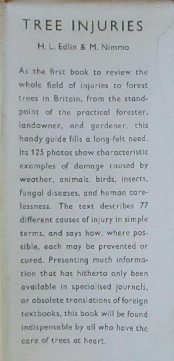 Tree Injuries Their Causes and Prevention