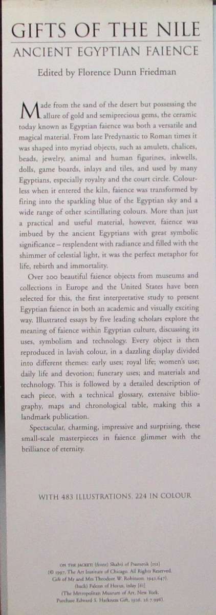 Gifts of The Nile Ancient Egyptian Faience: