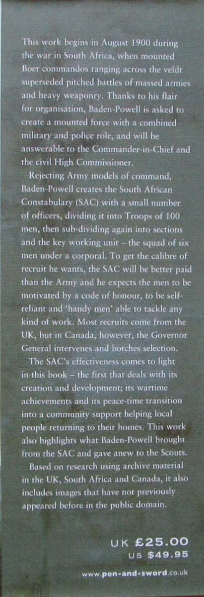 Baden Powells Fighting Police  The SAC: The Boer War unit that inspired the Scouts