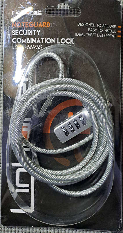 LinkQnet 4-Dial Combination Kensington Lock