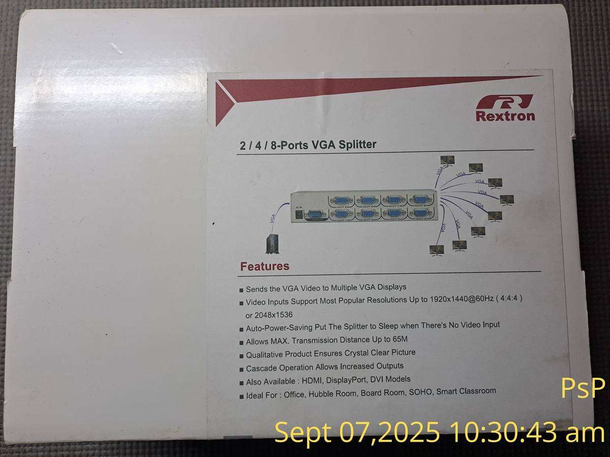 REXTRON 1 TO 4 VIDEO SPLITTER (VSA14)