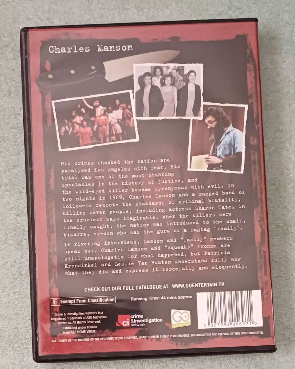 NOTORIOUS KILLERS - CHARLES MANSON