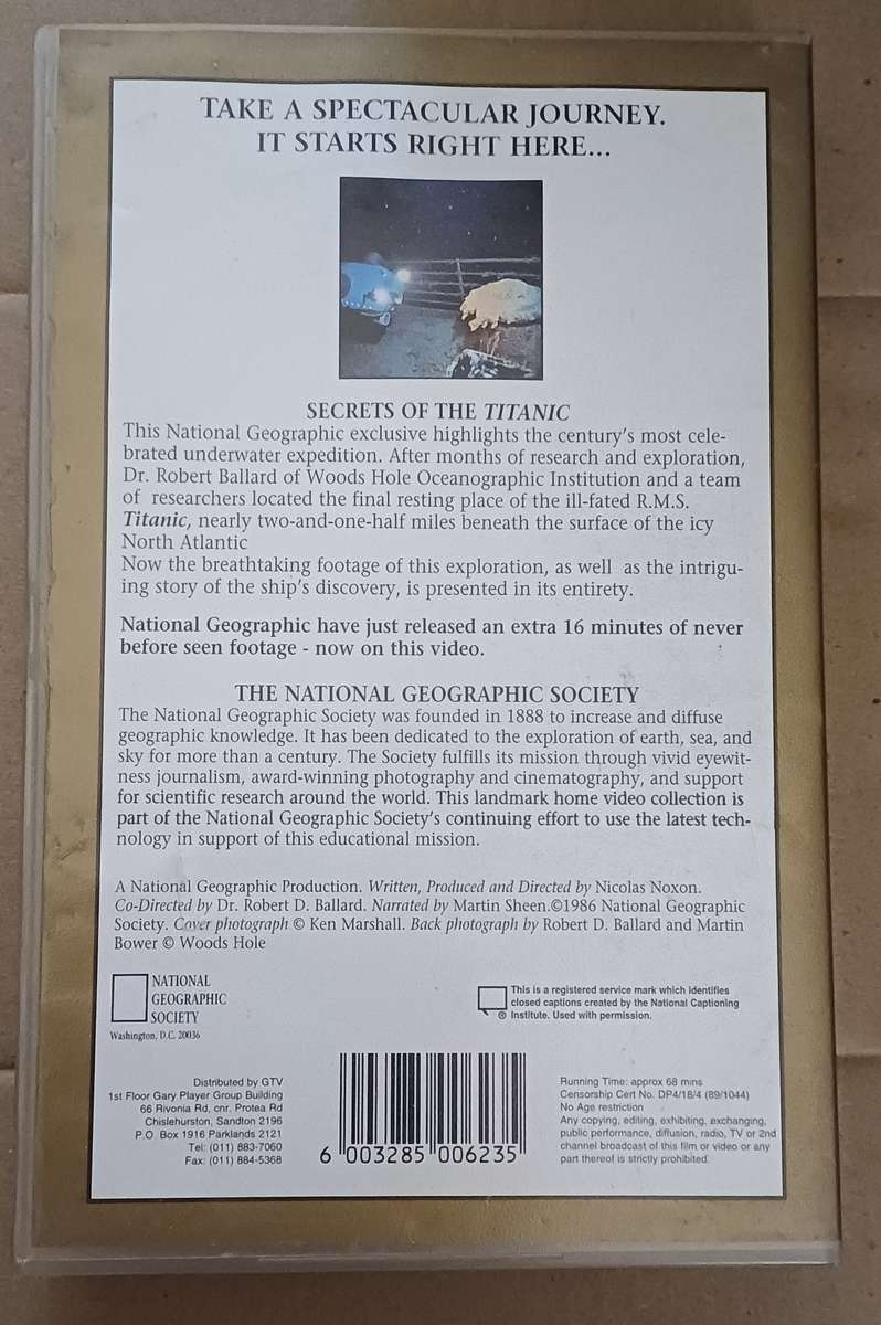 NATIONAL GEOGRAPHIC - SECRETS OF THE TITANIC