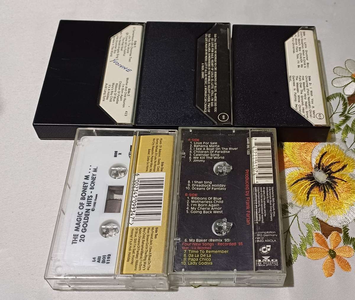 5 BONEY M Cassette Tape's