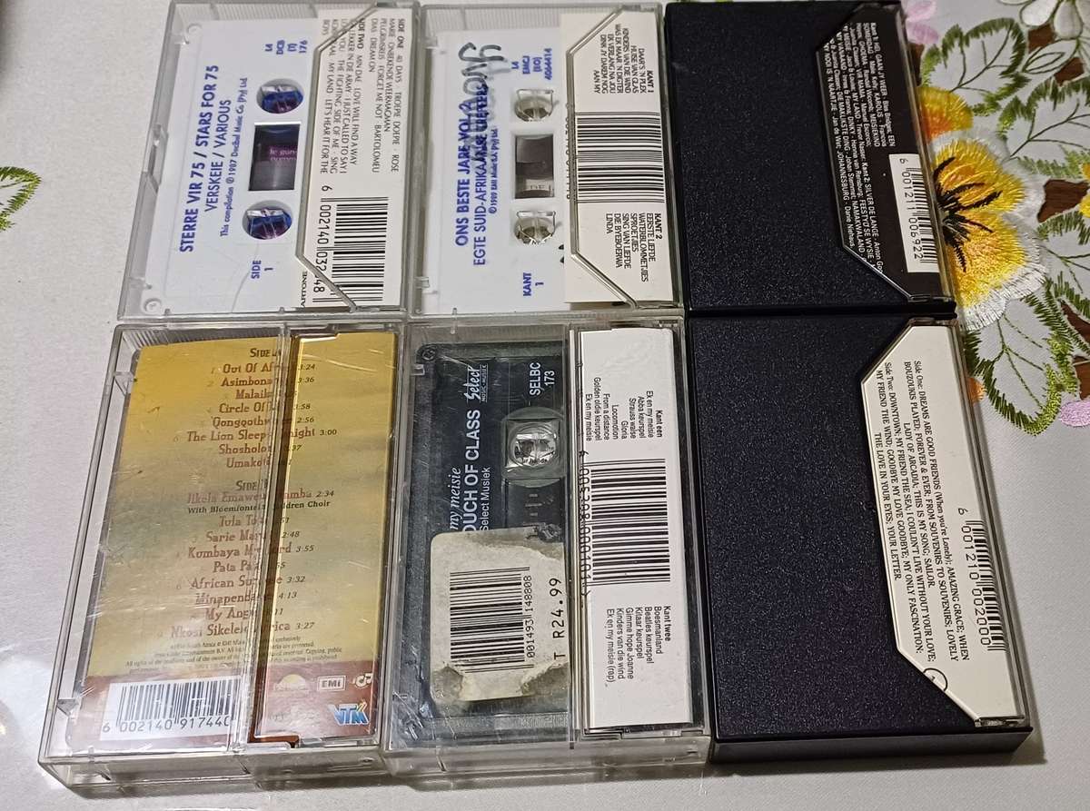 6 AFRIKAANS Cassette Tape's