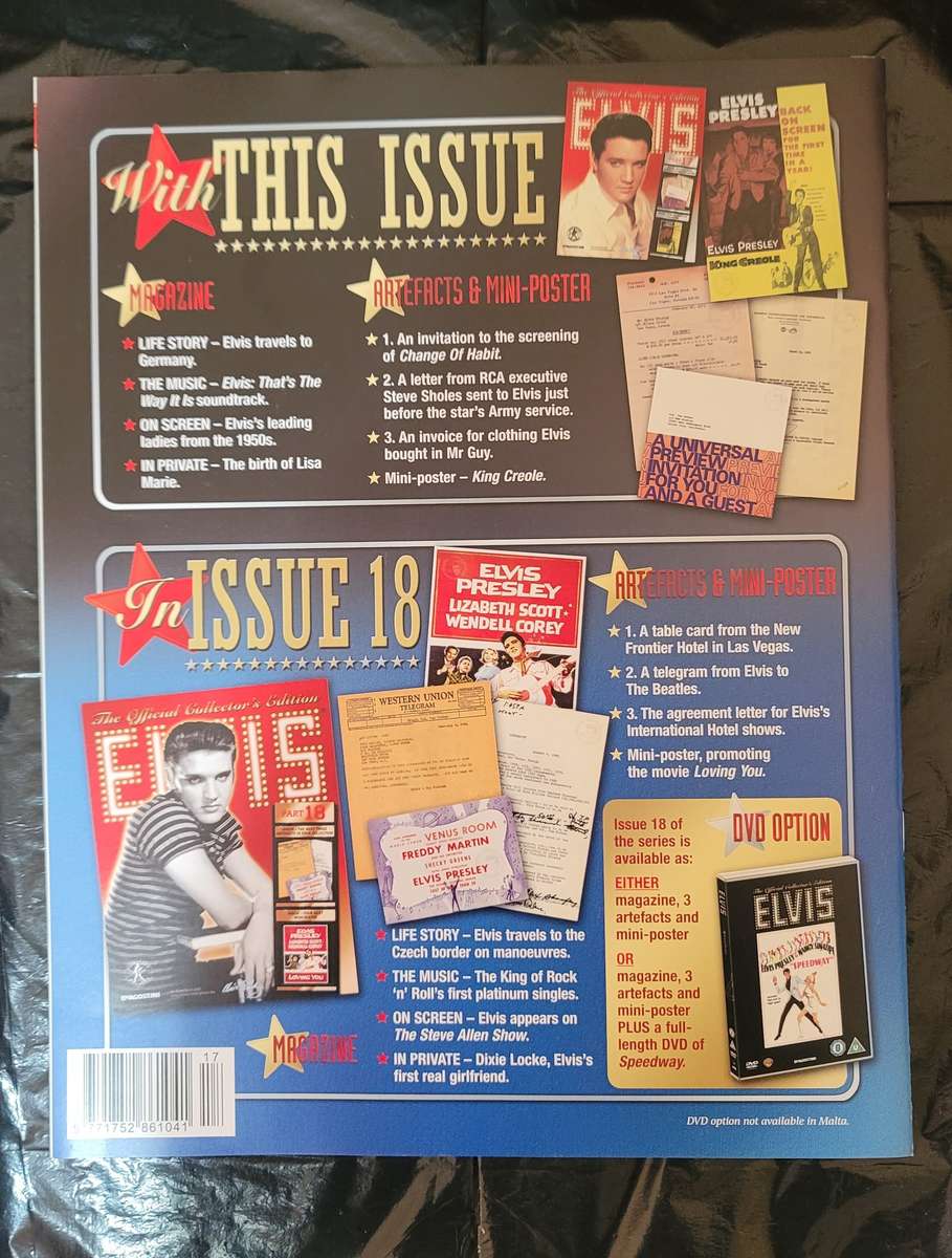 DEAGOSTINI THE OFFICIAL COLLECTOR'S EDITION ELVIS PRESLEY PART 17