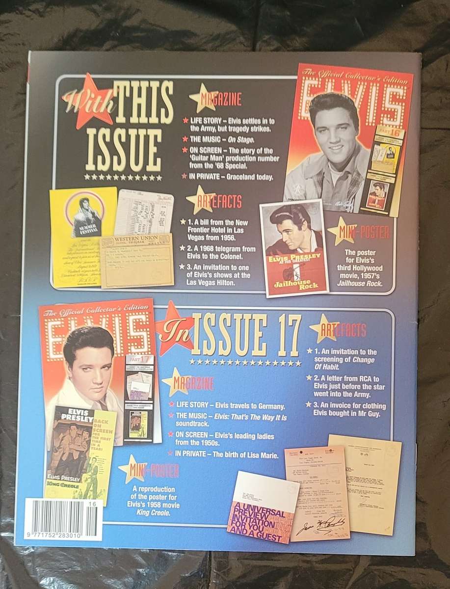 DEAGOSTINI THE OFFICIAL COLLECTOR'S EDITION ELVIS PRESLEY PART 16