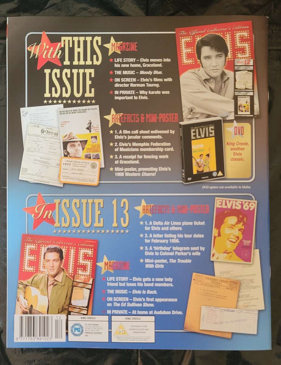 DEAGOSTINI THE OFFICIAL COLLECTOR'S EDITION ELVIS PRESLEY PART 12