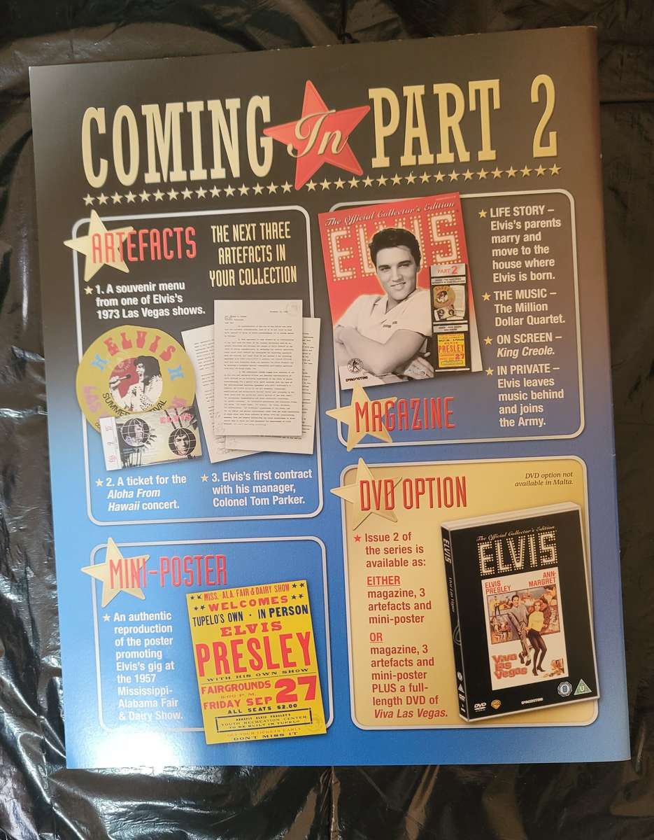 DEAGOSTINI THE OFFICIAL COLLECTOR'S EDITION ELVIS PRESLEY PART 1