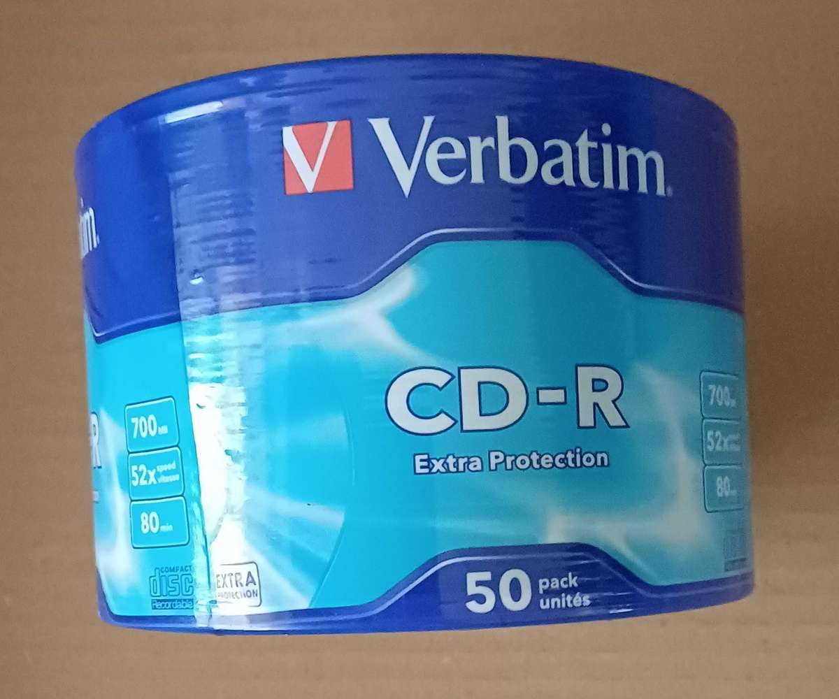 VERBATIM 700MB CD-R EXTRA PROTECTION 50 PACK