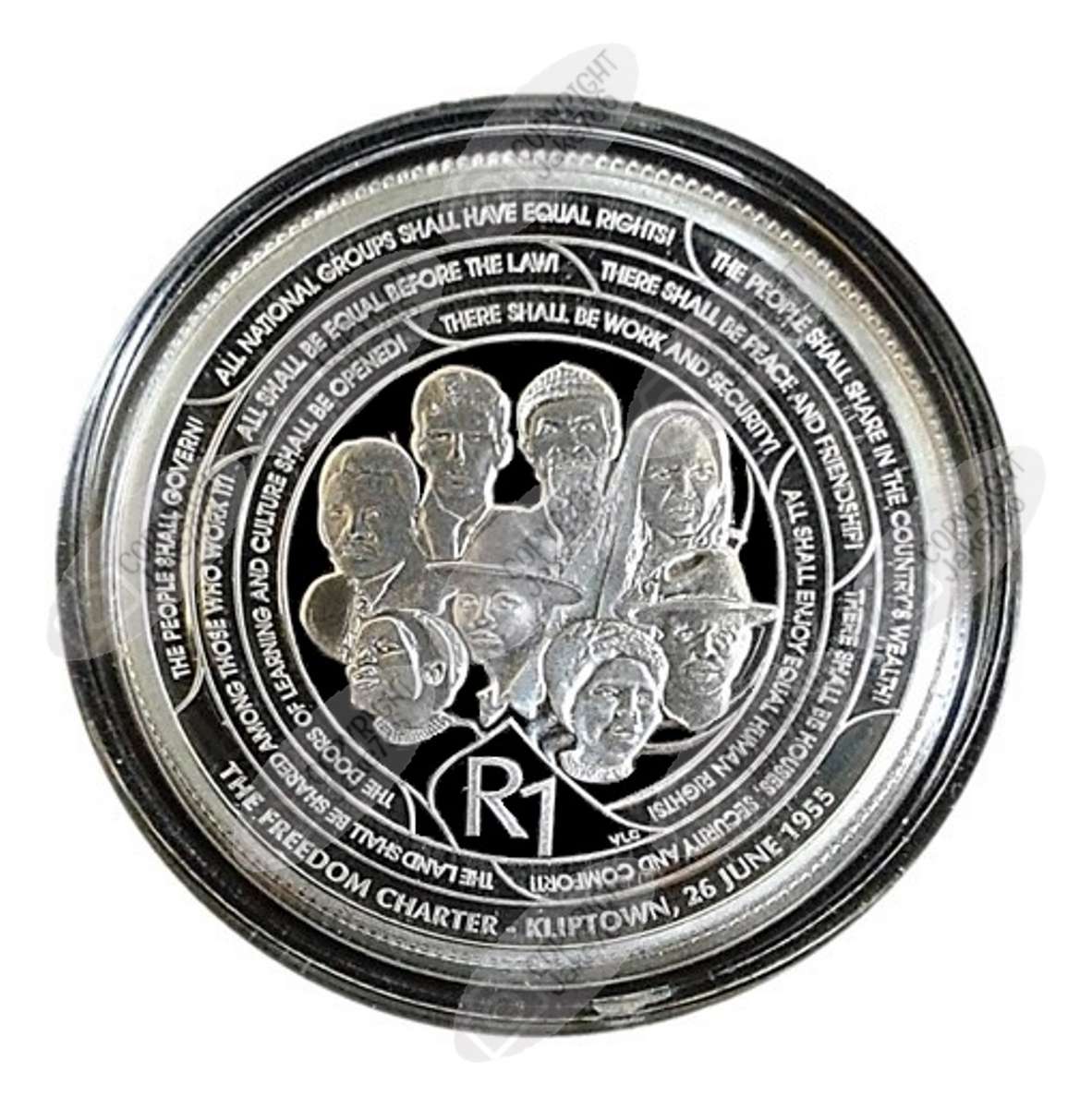 2017 Silver Proof R1 - Nelson Mandela - Life of a Legend Series