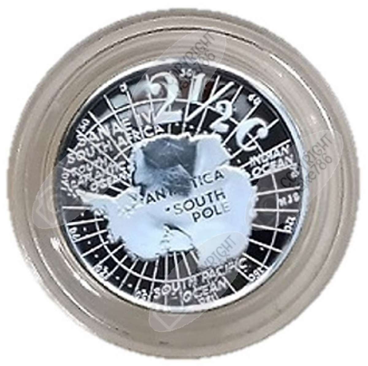 2008 Silver Proof 2½ c (Tickey) - Polar Year