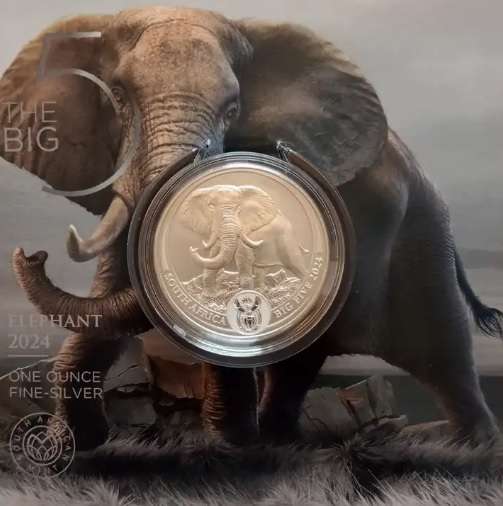 2024 Big 5 Series 3 Release - Elephant - Brilliant Uncirculated 1oz Silver
