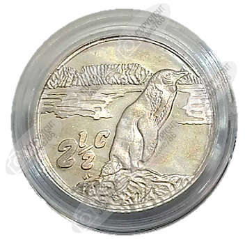 1998 Silver Proof 2½ c (Tickey) - Penguin