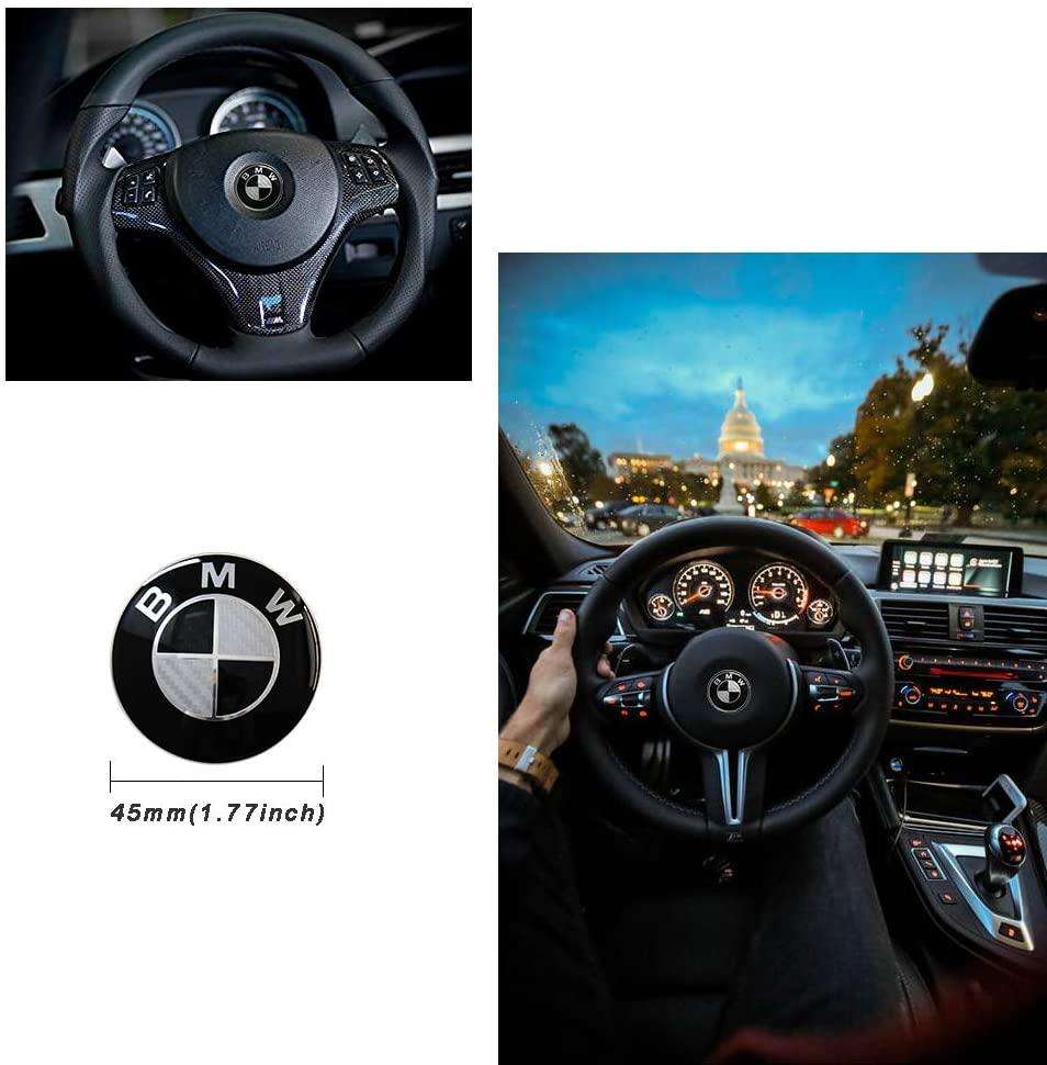 BMW black & White emblem set (8 piece set)