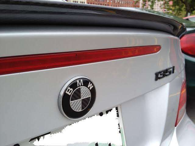 BMW black & White emblem set (8 piece set)