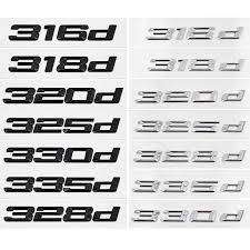 BMW model labels (sold each letter and number)