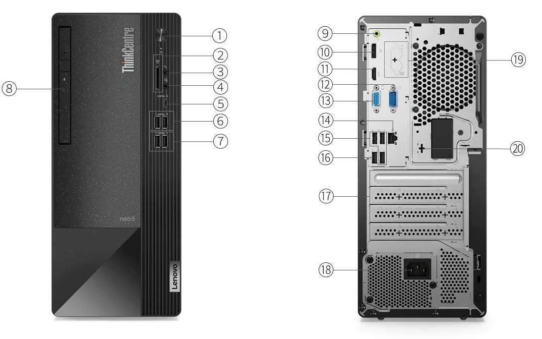 Lenovo ThinkCentre Neo 50T Gen 3 - Intel Core i7 - 12th Generation Desktop