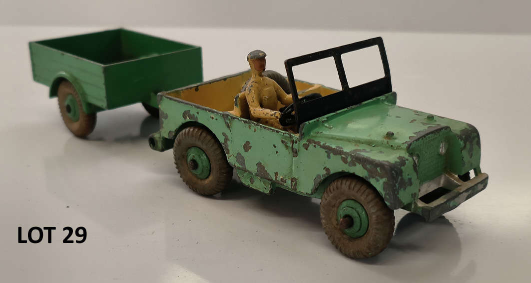 Dinky Toys - #340 Land Rover w/ Trailer (Lot 29)