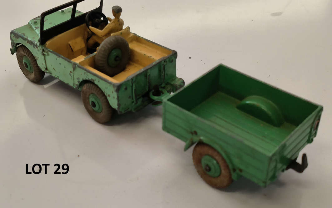 Dinky Toys - #340 Land Rover w/ Trailer (Lot 29)