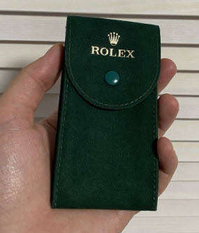 Rolex Green Felt Watch Pouch Storage Travel Case 50006036.64.