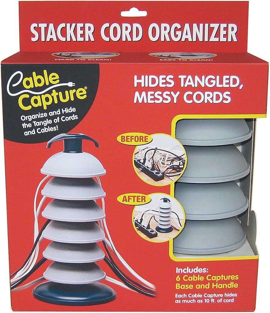 Cable Capture Stacker Cord Organizer brand new.