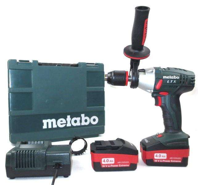 Metabo SB 18 LTX Impulse Cordless Hammer Drill, with batteries case and charger, never used.