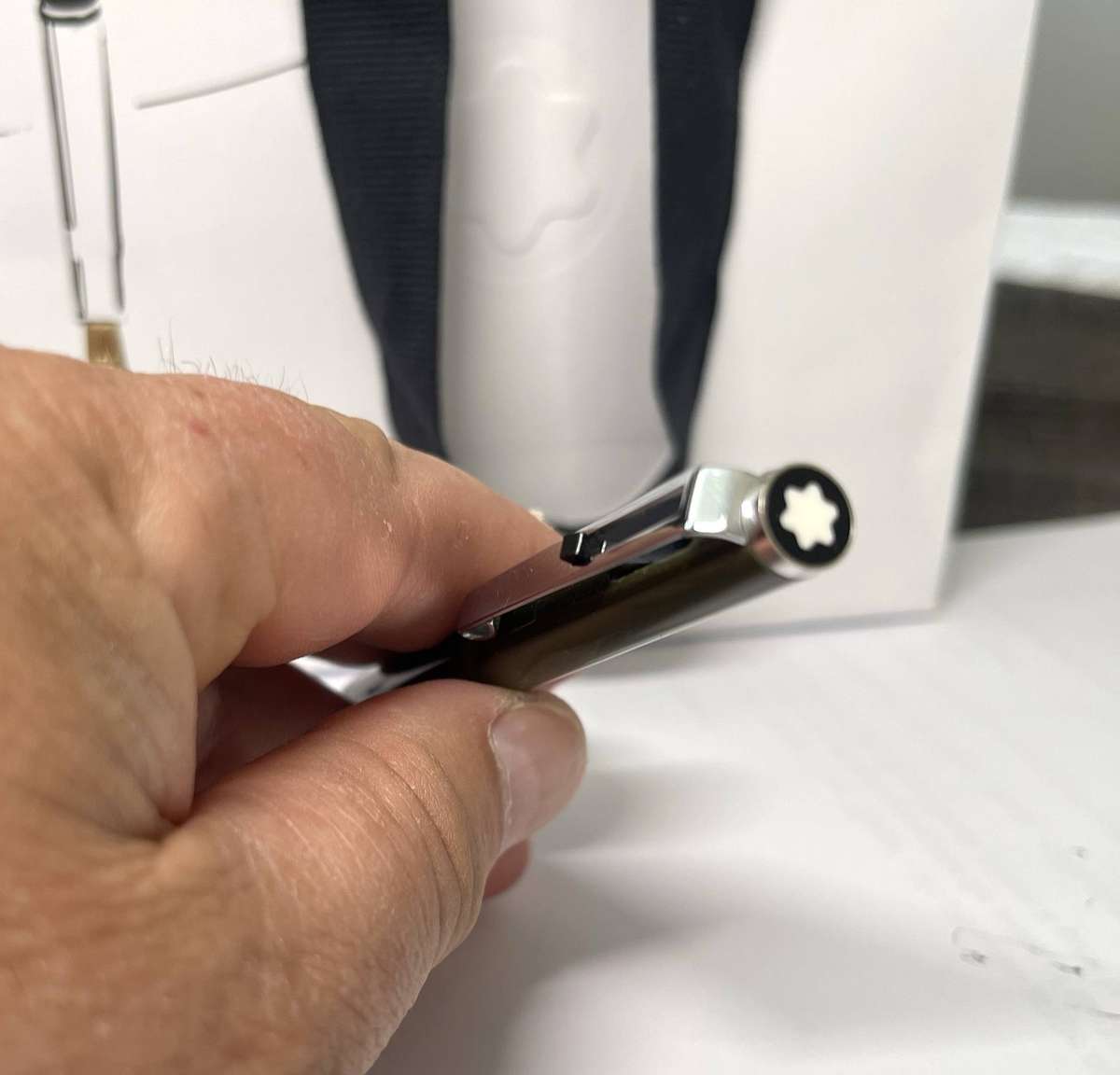 You don't see them often, Montblanc 780 Pen with new refill.