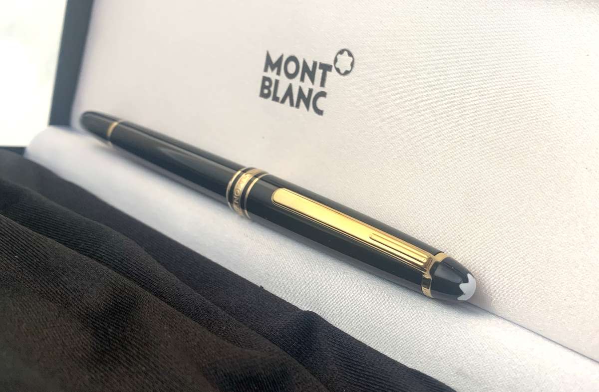 Montblanc Meisterstuck rollerball pen, Gold Coated Classique with box.