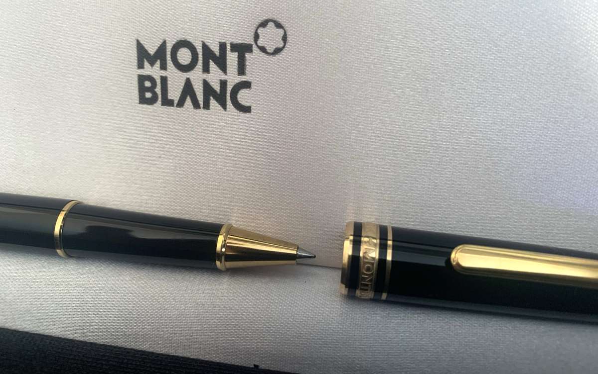 Montblanc Meisterstuck rollerball pen, Gold Coated Classique with box.
